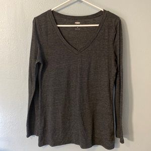 Old Navy Relaxed Fit Long-Sleeve V-Neck